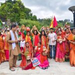 Shrimad Bhagwat Katha started with a grand Kalash Yatra in Bhakti Dham