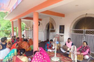 Musical Akhand Ramayan Paath held on the anniversary of Shri Sitaram Radhekrishna Sai Mandir The two-day religious event was inaugurated with Panchang Karma, will conclude with Bhandara