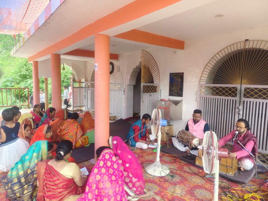 Musical Akhand Ramayan Paath held on the anniversary of Shri Sitaram Radhekrishna Sai Mandir The two-day religious event was inaugurated with Panchang Karma, will conclude with Bhandara