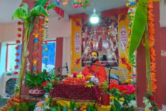 Shrimad Bhagwat Katha continues in Ratkot temple located in Manan Patharia